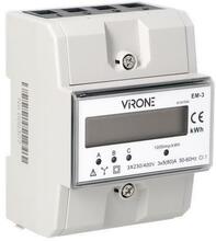 Elektriarvesti Orno EM-3, 80A, MID, 3 moodulit, DIN TH-35 mm