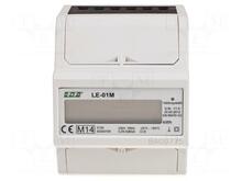 Elektriarvesti F&F LE-01M, 1 faas, RS-485, 40A