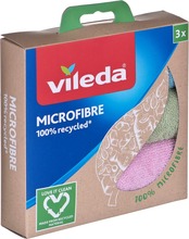 Mikrokiudlapid Vileda Recycling, 3 tk, sinine/roheline/roosa