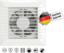 Vannitoa ventilaator Vlano FLAP 125 TH, taimeri ja niiskusanduriga, 125 mm