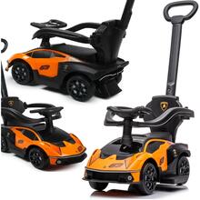 Pealeistutav mänguauto Enero Lamborghini, must/oranž