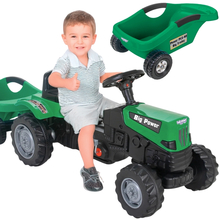 Pedaaltraktor Woopie Big PowerTrac koos haagisega XXL