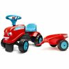 Traktor Falk GO, punane, koos haagisega