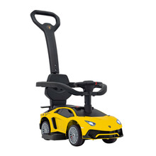 Lükatav auto Ramiz Lamborghini Aventador SV, kollane
