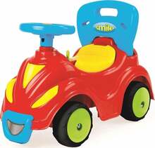 Pealeistutav auto Dolu 2-in-1 Ride-On, sinine/punane