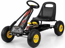 Laste pedaalkart Milly Mally Thor, must