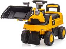 Tõuketraktor Milly Mally CAT Loader, must/kollane
