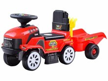 Pealeistutav traktor Jokomisiada ZA3746 haagisega, punane