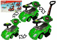 Tõukeauto-stumjam auto Lean Sport Mega Car 3in1, roheline
