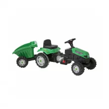 Pedaaltraktor Woopie Farmer GoTrac MAXI haagisega