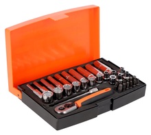 Padrunite, räbuli ja tarvikute komplekt Bahco SBSL25L, 4-13 mm, 37 tk
