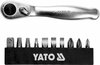 Otsikute komplekt koos narrega Yato YT-14390, 11 tk