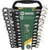Võtmete komplekt painduva räntšliga SATA, 12 tk (8-19 mm)