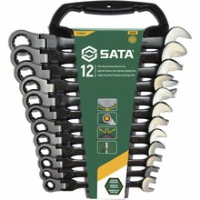 Võtmete komplekt painduva räntšliga SATA, 12 tk (8-19 mm)