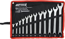 Kombineeritud võtmete komplekt Awtools AW40114, 12 tk, 6-22 mm, Black Line