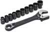 Reguleeritav padrunvõtmete komplekt SATA, 11 tk (10-19 mm)