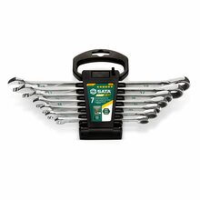 Käristiga mutrivõtmete komplekt SATA 120XP, 7 tk (8-19 mm)