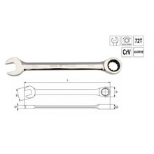 Kombineeritud võti narrega Yato YT-0200 19 mm