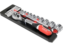 Padrunvõtmete komplekt koos räigiga Yato YT-38683 10 mm (3/8) 10-24 mm 7 tk