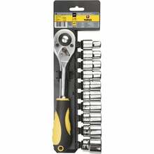 Padrunvõtmete komplekt koos narrega Topex 38D652 1/2 11 tk