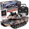 Raadioteel juhitav tank Jokomisiada Leopard 2, RC0106, 1:18, pruun