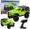 Kaugjuhitav maastur Double Eagle Jeep Wrangler Rock Crawler, roheline, 1:14