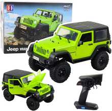 Kaugjuhitav maastur Double Eagle Jeep Wrangler Rock Crawler, roheline, 1:14