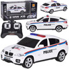 Kaugjuhitav sportlik politseiauto Jokomisiada BMW X6, RC0660 BI, valge, 1:24