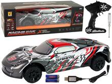 Mänguasi sportauto Lean Toys, 1:8, hall-valge