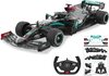 Raadioteel juhitav auto Jamara Mercedes-AMG F1 W11 EQ, 402106, 1:12, must, 47 cm