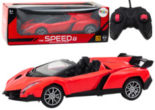 Pulditav sportauto Lean Toys, 1:16, punane RC