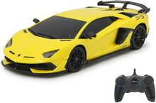 Raadioteel juhitav auto Jamara Lamborghini Aventador SVJ, 405187, 1:24, kollane