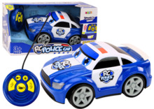 Kaugjuhitav politseiauto Lean Toys tulede ja helidega