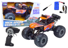 Raadioteel juhitav off-road auto Lean Toys, 1:8, oranž