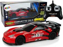 Raadioteel juhitav sportauto Lean Toys Corvette C6.R, 2.4 G, 1:24, punane