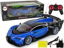 Puldiauto Lean Toys Bugatti, sinine, 1:12
