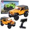 Kaugjuhitav maastur Double Eagle Jeep Wrangler Rock Crawler, oranž, 1:14