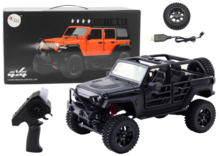 Kaugjuhitav maastikuauto Lean Toys 4x4, must, 2.4G