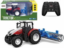 Puldiga traktor Lean Toys Tractor, 1:24, punane