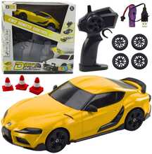 Puldiauto drift Lean Toys, kollane, 4WD