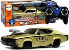 Kaugjuhitav sportauto Lean Toys, kuldne, 1:20