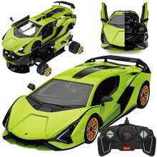 Konstruktormudel Rastar Lamborghini Sian FKP37, RC0707, 1:18, roheline