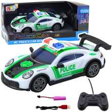 Kaugjuhitav politseiauto Lean Toys LED valgustusega, 1:22