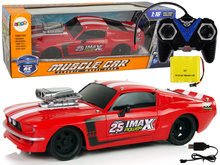 Raadioteel juhitav sportauto Lean Toys, 1:16, punane/valge