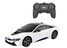 Puldiauto Rastar BMW I8, valge, 1:18
