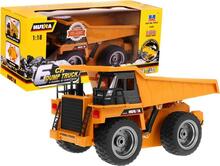 Raadioteel juhitav kallurauto Ramiz Metal dump truck Cab, 1:18, kollane
