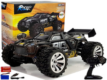 Puldiga maastikuauto Lean Toys Rally Desert Truck, 1:18, pruun/kollane
