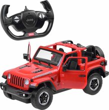 Raadioteel juhitav auto Rastar Jeep Wrangler Rubicon, RC0581, 1:14, punane