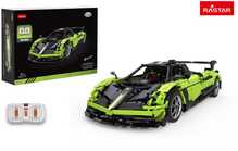 Kokkupandav automudel Rastar Pagani Huayra BC, 97900-G, must/roheline, 2899 osa, 1:8