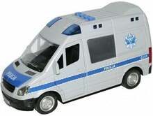 Mänguauto Madej Police with sound, 075007, 1:16, sinine/valge